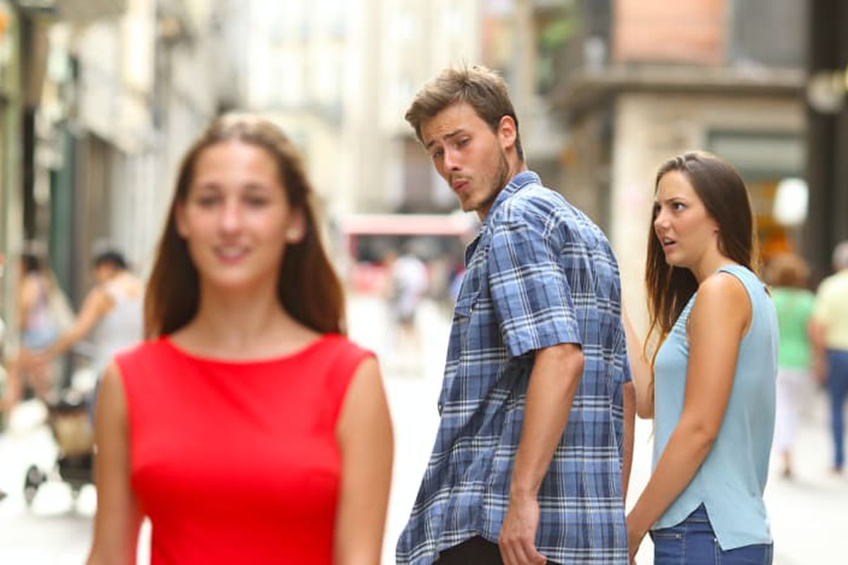 Distracted Boyfriend meme about Sperry Honey