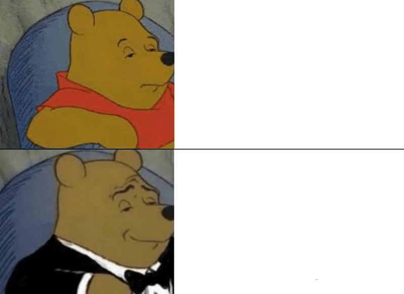 Tuxedo Winnie The Pooh meme about Sperry Honey